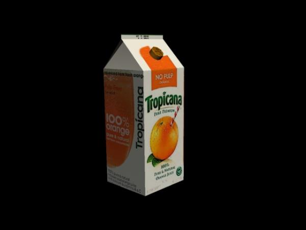 cartons of orange juice. Tropicana Orange Juice Carton