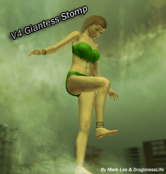 V4 Giantess Stomp Poser ShareCG