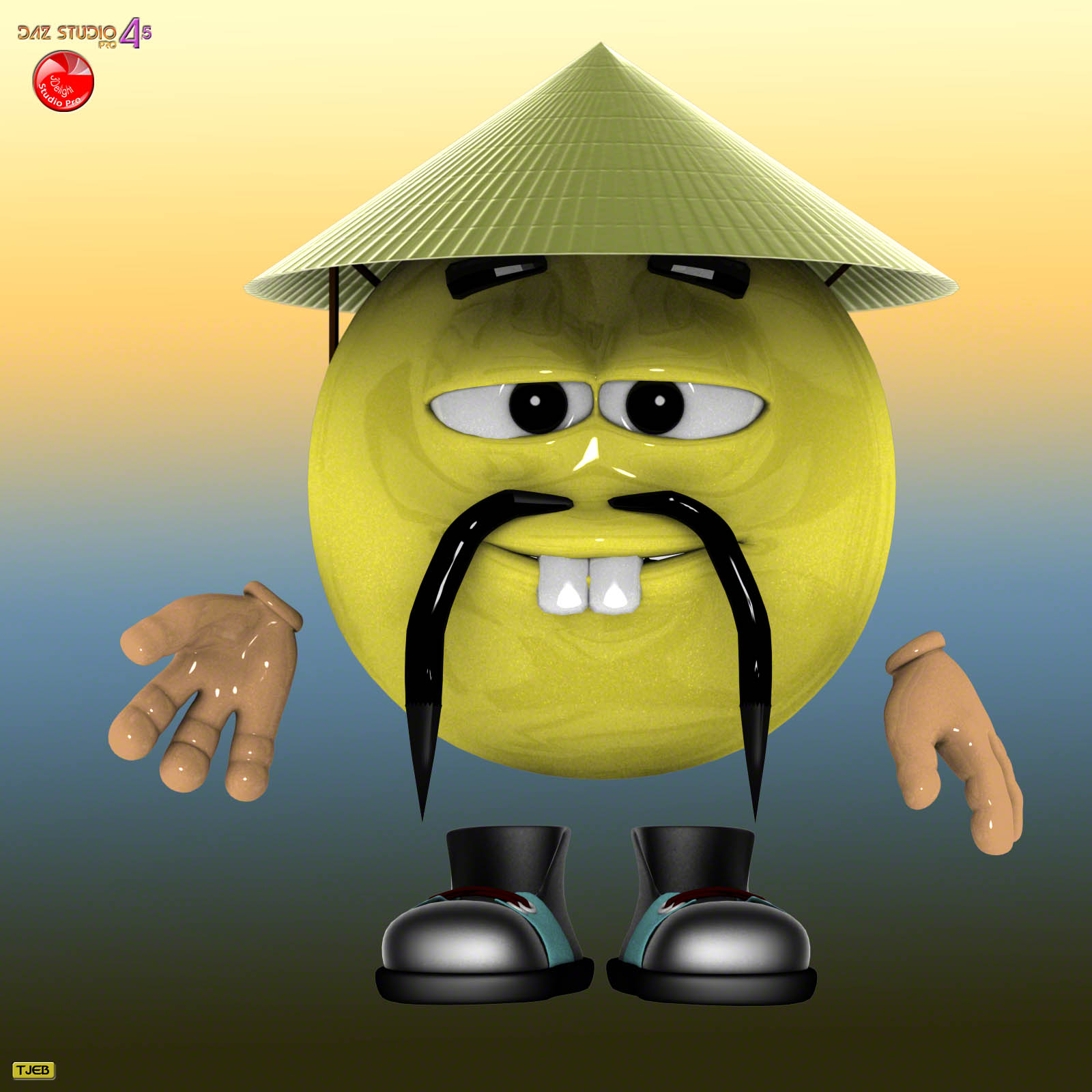 I am Fu Hatchu, I am Asian Smiley, so what? - 3D and 2D Art